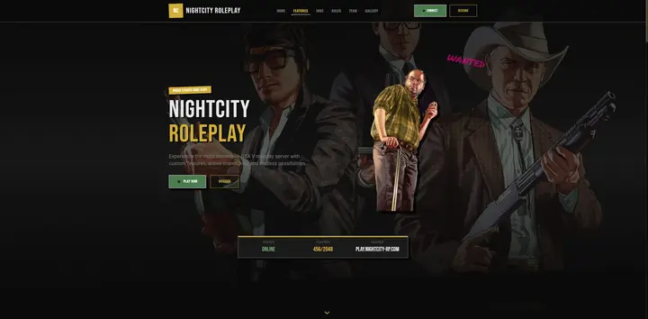 Preview of FiveM Streetstyle Website Template | Swisser-Web-03