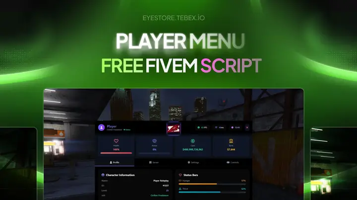 Preview of [RELEASE] FiveM Player Menu | FiveM Scripts | FiveM Menu Script