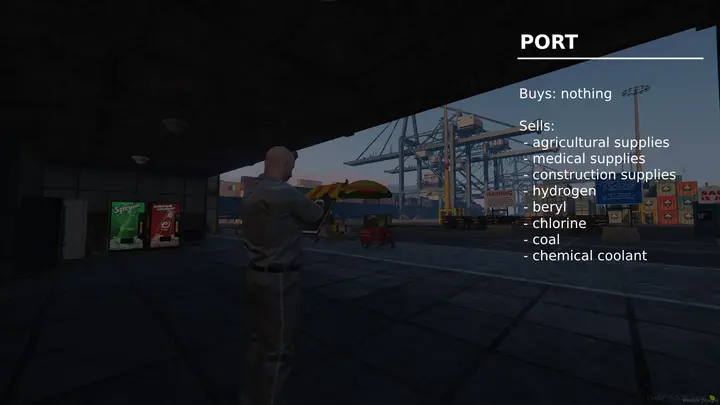 Preview of [QBCore] Goods hauling & trading script
