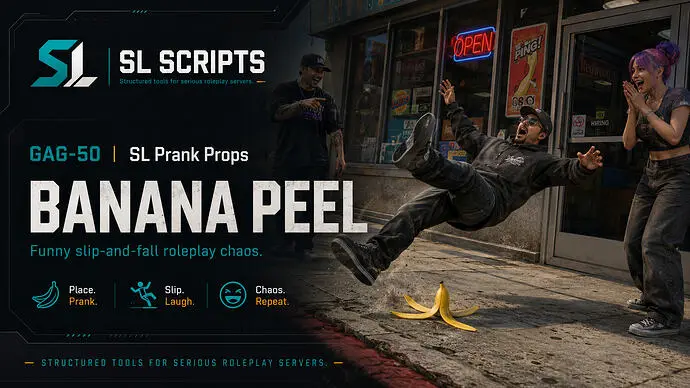 Preview of [FREE] SL Prank Props - Banana Peel