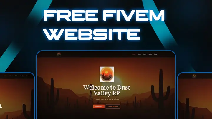 Preview of HorizonStudios - Free FiveM Website Template (For All Servers!)