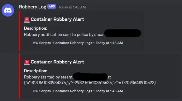 Preview of HW Scripts | Container Robbery