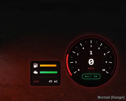 Preview of DANIELGDM180 hud 2.0 — Circular Vehicle HUD (Speedo, RPM, Fuel, Engine, Odometer, Seatbelt)