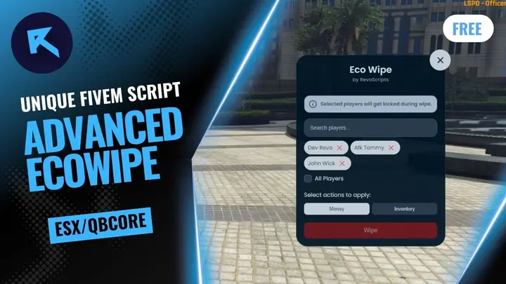 Preview of 🎉 [Free] Server Economy Wipe Script | Single & Bulk Player Economy Wipe