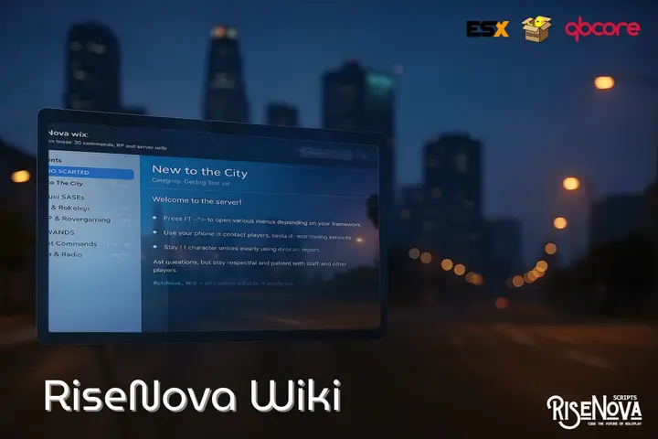 Preview of RiseNova_Wiki --- Premium In-Game Roleplay Wiki