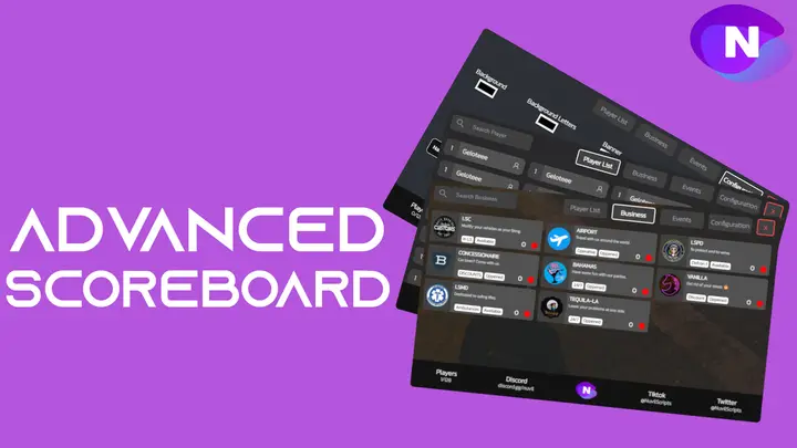 Preview of [FREE] [ESX-QBCore] Advanced Scoreboard