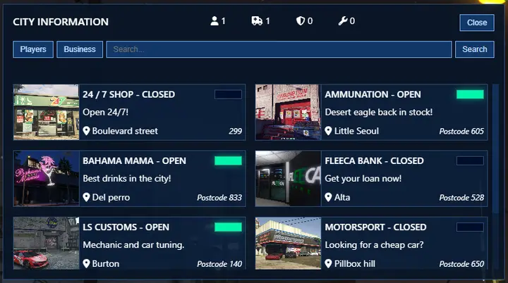 Preview of [FREE] ScriptForge - Scoreboard with business status