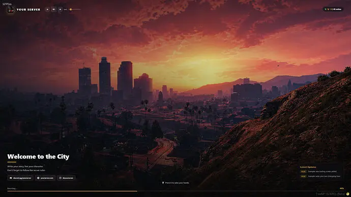Preview of [FREE] Nova Loading Screen - Modern UI, Live Player Count, Video Background & Standalone]