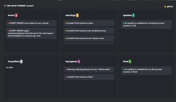 Preview of 🚧 um-error-tracker (tool)