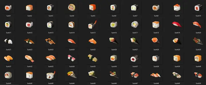 Preview of FREE 50+ SUSHI IMAGES :D