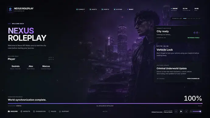 Preview of CoreFx Nexus Loading Screen — Cinematic Multi-Theme Loadscreen