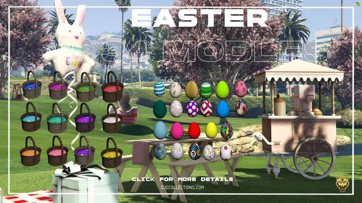 Preview of [FREE] [PROPS] Easter Eggs & Baskets
