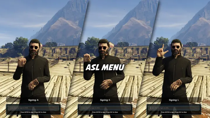 Preview of ASL Menu - American Sign Language for FiveM