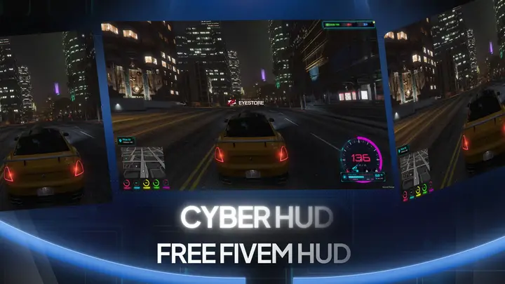 Preview of [FREE] Cyber HUD Ultra Series – Enhanced HUD for ESX & QBCore