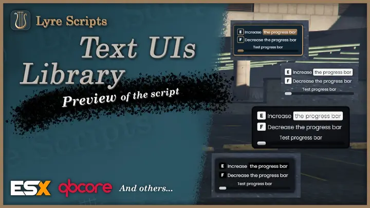 Preview of [FREE] Lyre Text UIs - An advanced Text UI library [STANDALONE]